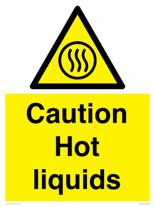 Caution hot liquids